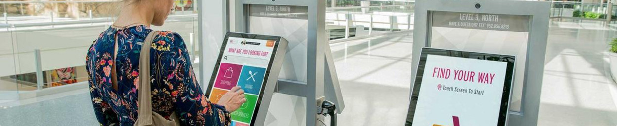 Monitors and Touchscreens for Kiosks and Self-Service